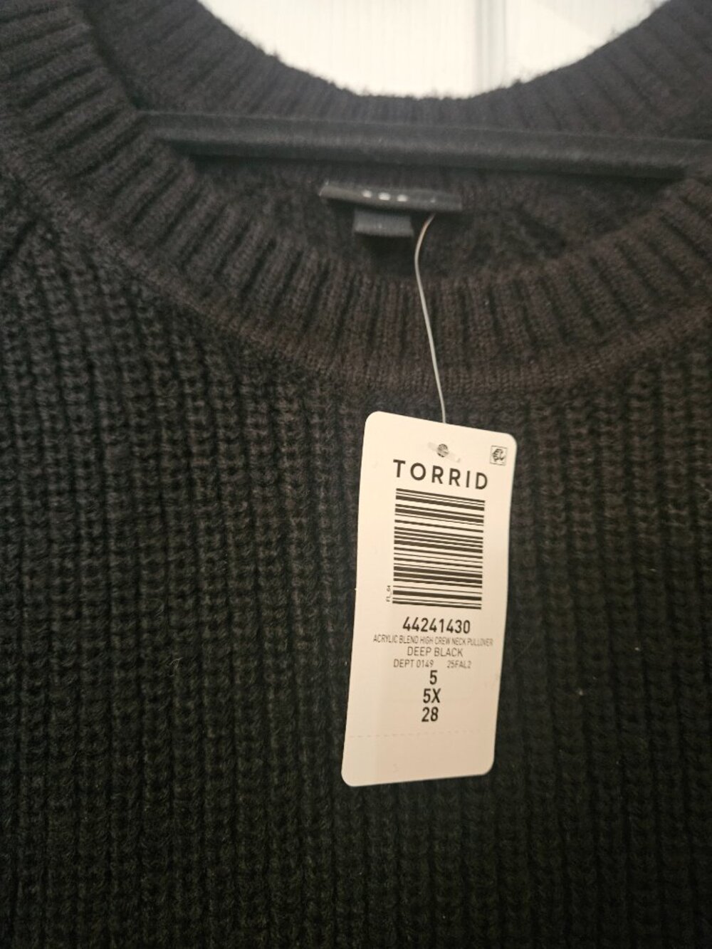 High-Neck Pullover Sweater - Picture 3 of 3